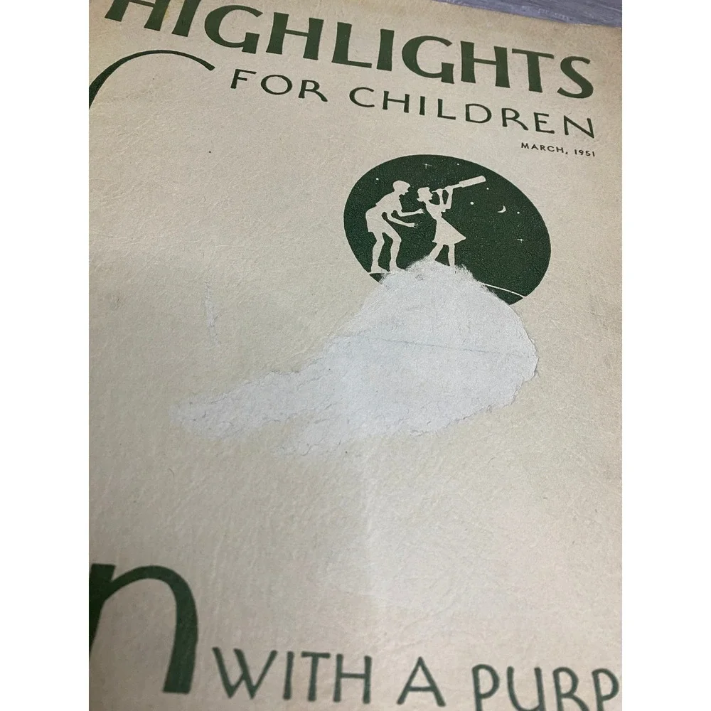 Vintage Highlights for Children‎ Magazine March 1951 Fun with a Purpose Issue